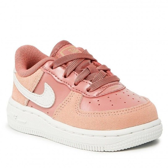 Nike Toddler Baby Air Force 1 TD CD7417 600 Pink Quartz Sneaker Shoe Size 6C